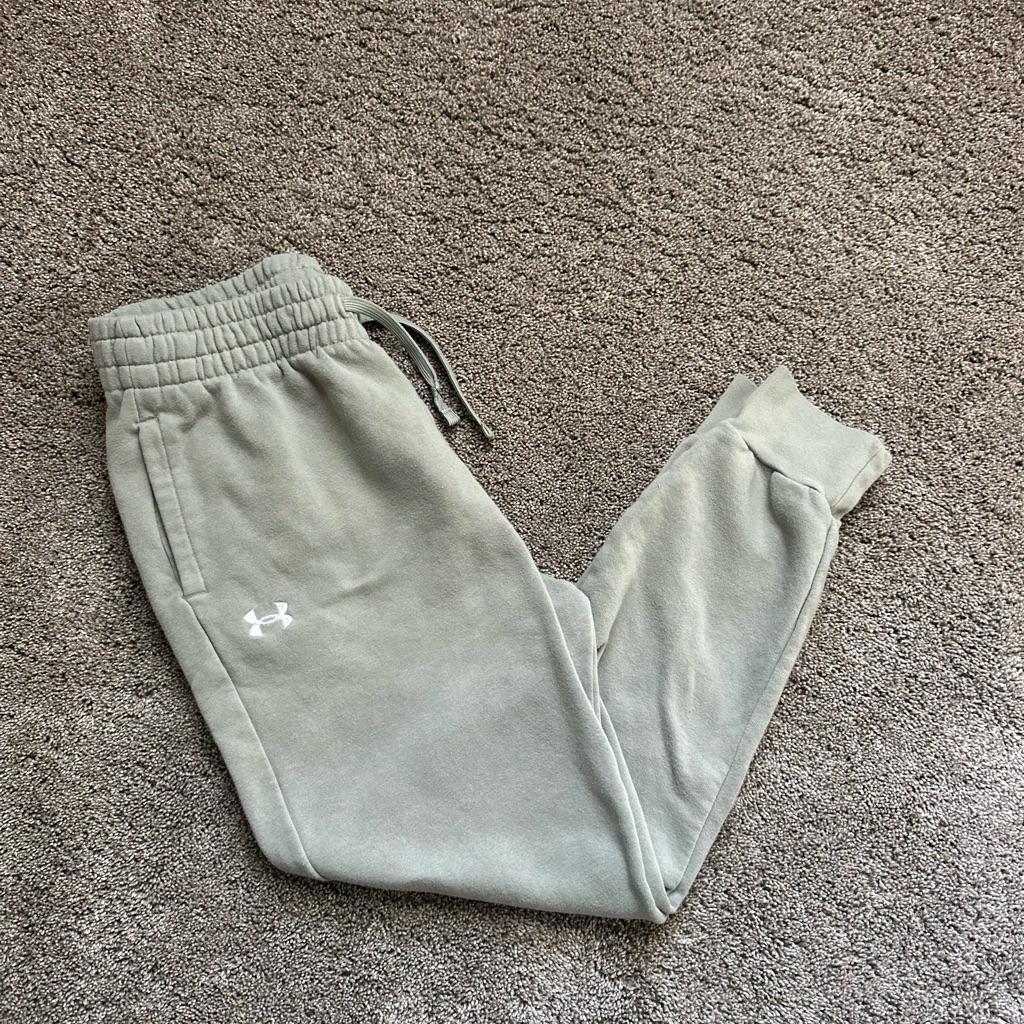 Under Armour Joggers Youth Xl Sage Green Fleece Sweatpants